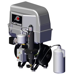 Cattani kompressor AC200Q, 2 cyl. med tørrer og lyddemper