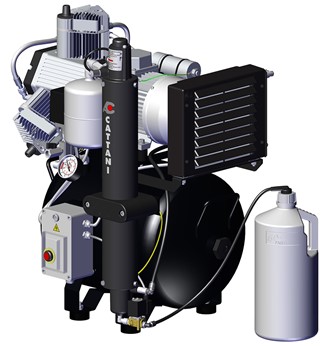Cattani kompressor AC300, 3 cyl. med tørrer
