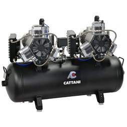 Cattani kompressor AC400, 2x2 cyl. med tørrer